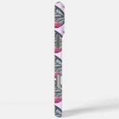 10月グラスウィングピンクバタフライパターン Case-Mate iPhoneケース (裏面 / 右)