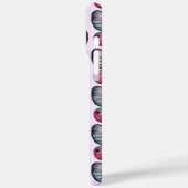 10月グラスウィングピンクバタフライパターン Case-Mate iPhoneケース (裏面 / 左)