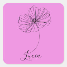 10月コスモスパーソナライズされた誕生フラワーギフト