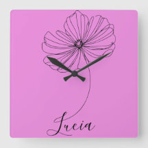 10月コスモスパーソナライズされた誕生フラワーギフト