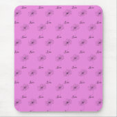 10月コスモスパーソナライズされた誕生フラワーギフト マウスパッド (正面)