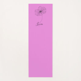 10月コスモスパーソナライズされた誕生フラワーギフト ヨガマット