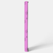 10月コスモスパーソナライズされた誕生フラワーギフト SAMSUNG GALAXYケース (左側面)