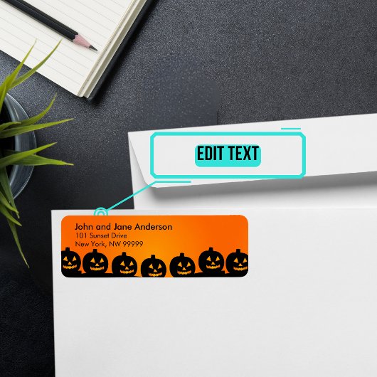 10月テーマの住パーソナライズされた所 ラベル