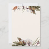 10月トーンズオータムフローラ結婚式招待状 (裏面)