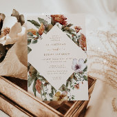 10月トーンズオータムフローラ結婚式招待状