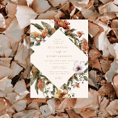 10月トーンズオータムフローラ結婚式招待状