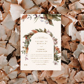 10月トーンズオータムフローラ結婚式招待状 招待状