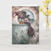 10月ドリームヴァンパイアゴシック妖精カード カード (黄色い花)