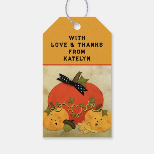 10月ハロウィーンブライダルシャワー ギフトタグ (正面)