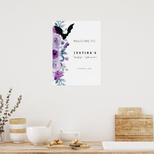 10月ハロウィーン赤ちゃんシャワーのポスターサイン ポスター (キッチン)