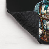 10月パーティーキャットドイツおもしろいバイエルンLederhosen マウスパッド (コーナー)