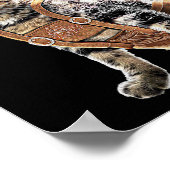 10月パーティーキャットバイエルンLederhosen衣装アルピ ポスター (角)