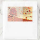 10月ブリーズギフトシールに乗る 長方形シール (バッグ)