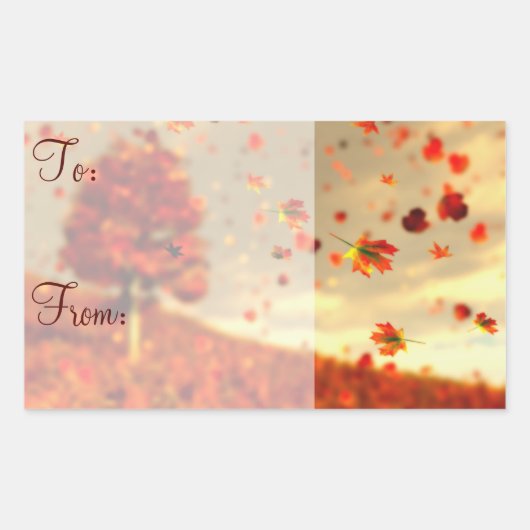 10月ブリーズギフトシールに乗る 長方形シール (正面)