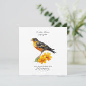 10月マリゴールド花と鳥の誕生 (スタンド正面)