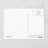 10月ムーンウィッチキャットハロウィーンファンタジーアート ポストカード (裏面)