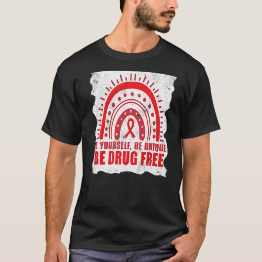 10月ユニークレインボーリボンウィーク認識度We Tシャツ (正面)
