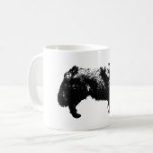 10月リングや輪ポーズ コーヒーマグカップ (正面左)