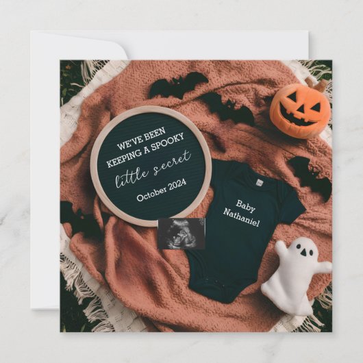 10月不気味のデジタル妊娠の発表 招待状 (正面)