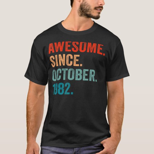 10月以来40歳素晴らし40日目 Tシャツ (正面)