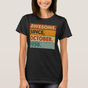 10月以来72歳72素晴らし誕生日 Tシャツ