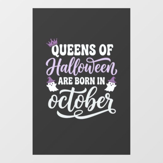 10月生まれのハロウィンクイーン ウィンドウサイン (シート)