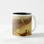 10月第1のキジの上で歩くこと(Alを見て下さい ツートーンマグカップ (正面右)