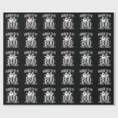 10月結婚創立おもしろい8周年 ラッピングペーパー (フラット)