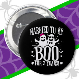 10月結婚記念日 面白い2周年 缶バッジ