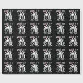 10月結婚2日おもしろい記念 ラッピングペーパー (フラット)