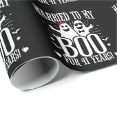 10月結婚41日おもしろい記念 ラッピングペーパー (ロールコーナー)