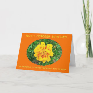 10月花特有ハッピーバースデー車 カード