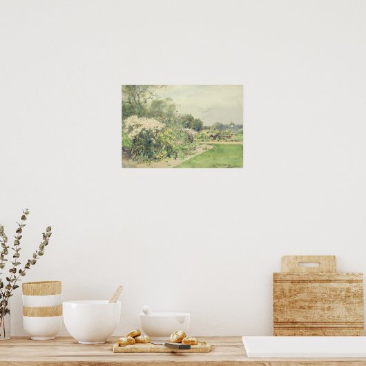 10月花 ポスター (キッチン)