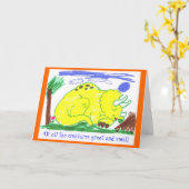 10月著素晴らしく及び小さい カード (黄色い花)