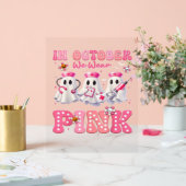 10月衣服ピンクブーナースハロウィーンコスチュームウォム アクリルサイン (ウェディング)