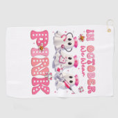 10月衣服ピンクブーナースハロウィーンコスチュームウォム ゴルフタオル (横)