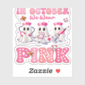 10月衣服ピンクブーナースハロウィーンコスチュームウォム シール (シート)