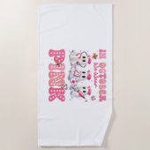 10月衣服ピンクブーナースハロウィーンコスチュームウォム ビーチタオル (正面)