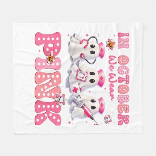 10月衣服ピンクブーナースハロウィーンコスチュームウォム フリースブランケット (正面(横))