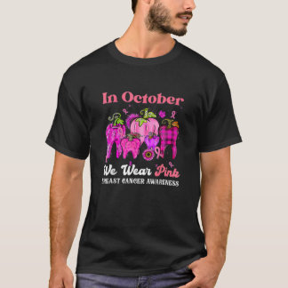 10月衣服ピンク乳がん認識度電通 Tシャツ