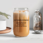 10月誕生フラワーコスモス名前をカスタムする ガラス缶