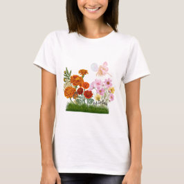 10月誕生フラワーズ&ストーン Tシャツ