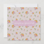 10月誕生フラワーマリゴルドコスモスゴトリーギ サンキューカード (正面)