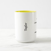 10月誕生フラワーマリゴールド&コスモス マグカップ (中央)