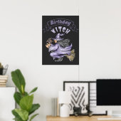 10月誕生日ウィッチ不気味ハロウィーン ポスター (ホームオフィス)