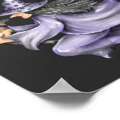 10月誕生日ウィッチ不気味ハロウィーン ポスター (角)