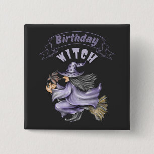 10月誕生日ウィッチ不気味ハロウィーン 缶バッジ