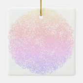 10月誕生日エンジェルバースデーカスタムオーナメント セラミックオーナメント (裏面)