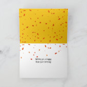 10月誕生日キッテンウォッチング秋リーフ カード (内部)